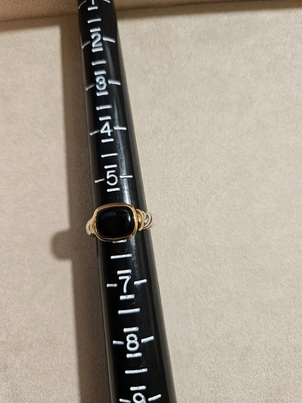 David Yurman Noblesse Black Onyx Silver with 14k gold ring size 6